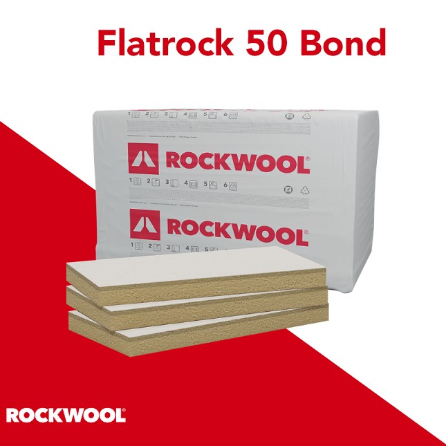 FLATROCK 50 BOND LANA DI ROCCIA ROCKWOOL 100x1200x1000 rockwool